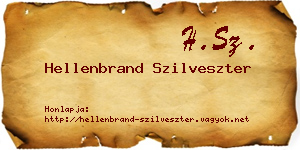 Hellenbrand Szilveszter névjegykártya